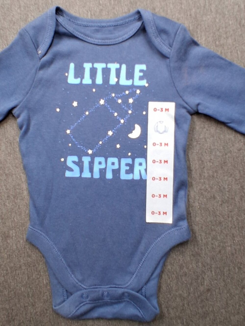 Old Navy infant boys onesie size 0/3 months Blue new with tags
